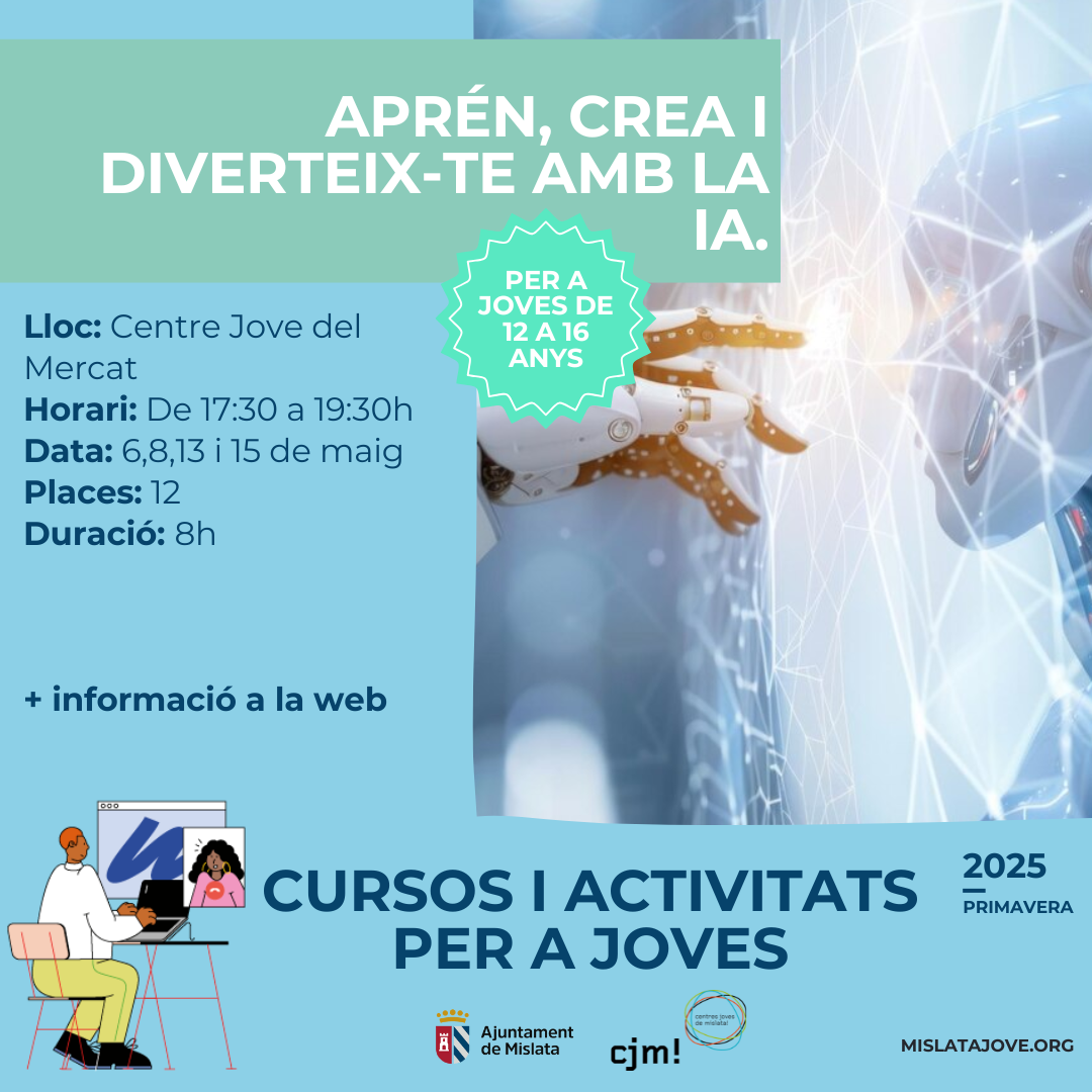 APRÉN, CREA I DIVERTEIX-TE AMB LA IA