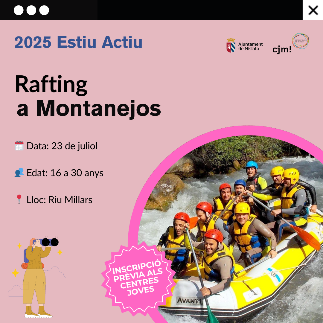 RAFTING A MONTANEJOS